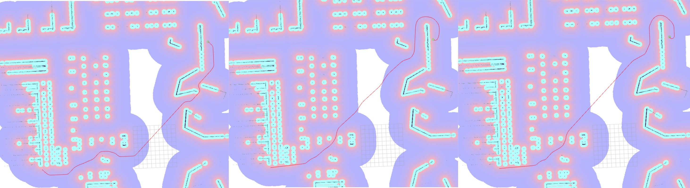 Paths generated by the Smac Planners