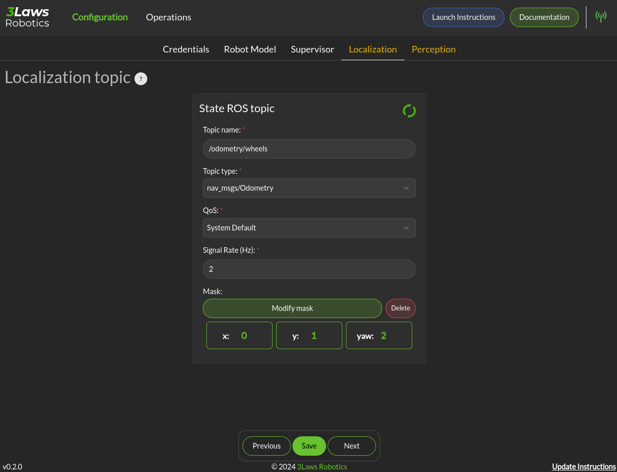 Supervisor Localization Configuration
